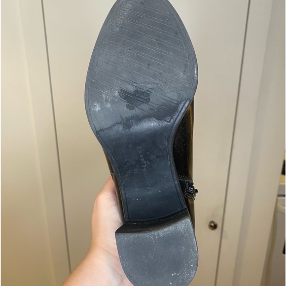 ZARA Patent Faux Leather Ankle Boots - Picture 10 of 12